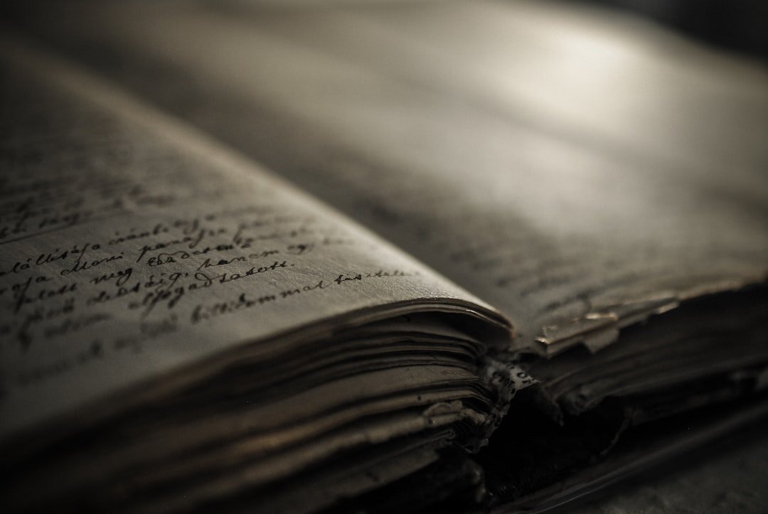 ancient manuscript close up