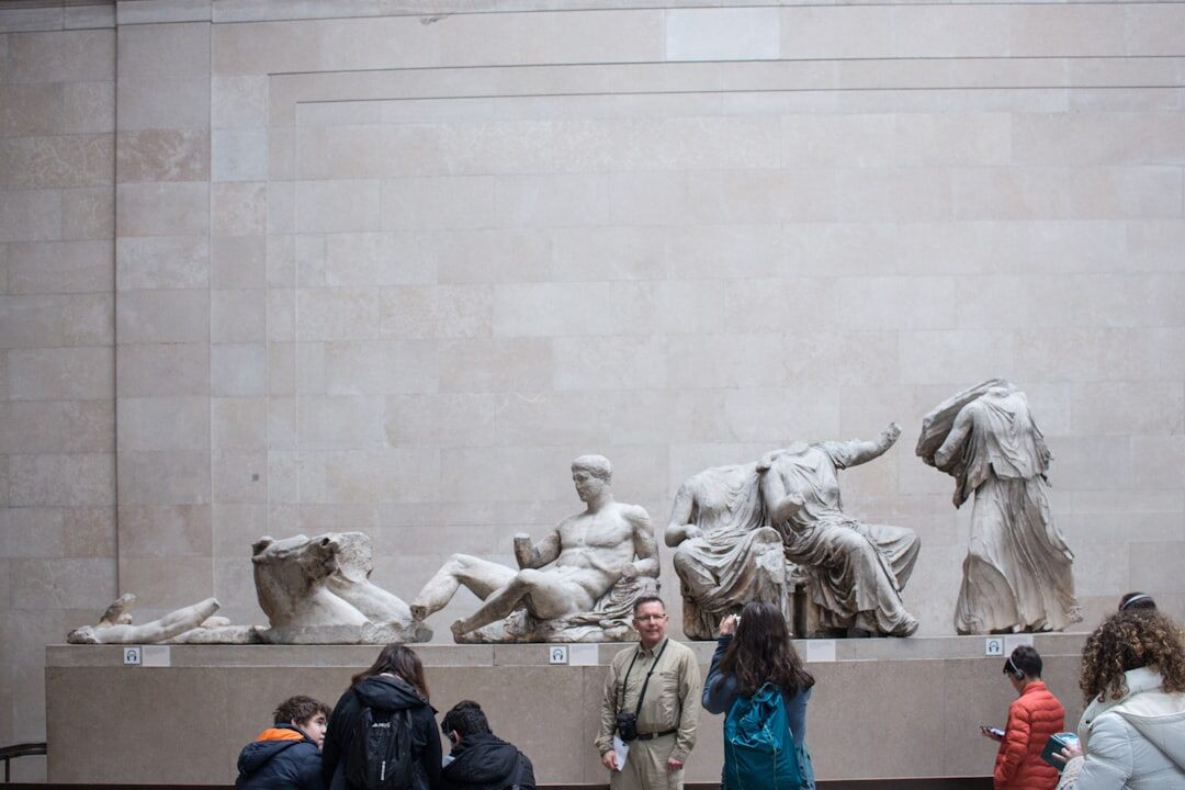 group of people in museum